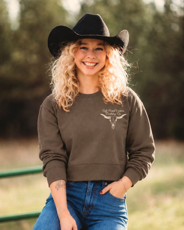 Howdy Cropped Crewneck