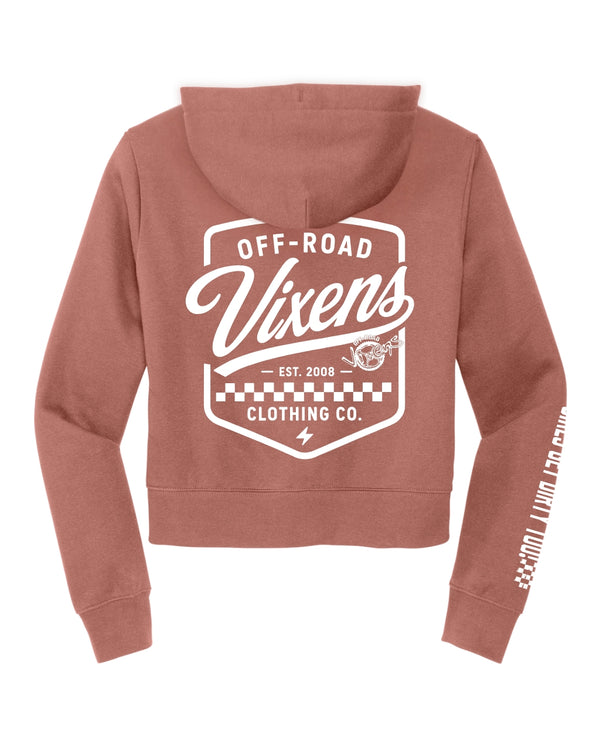 Desert Ladies Cropped Zip Hoodie