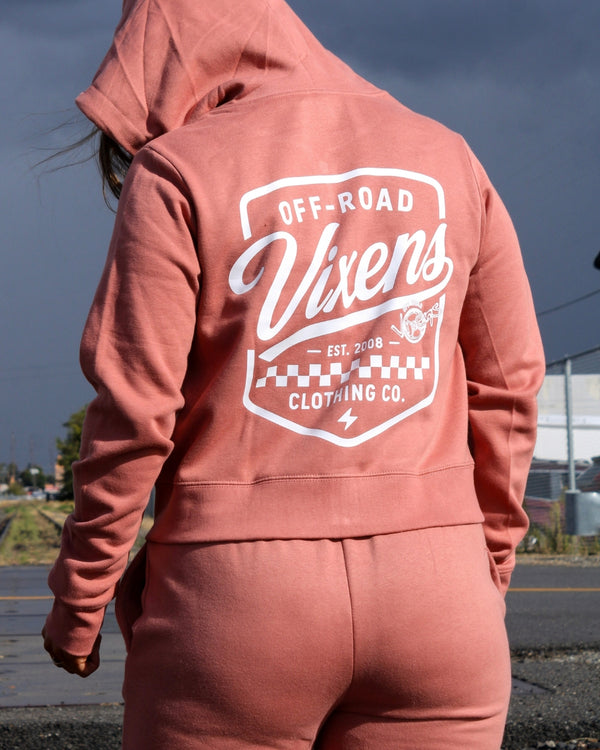 Desert Ladies Cropped Zip Hoodie