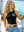 Dirt Tracks Cropped Micro Rib Tank