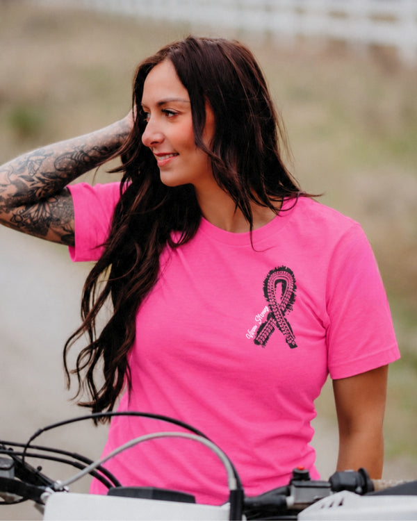 Driven by Strength - Pink Ribbon Tee