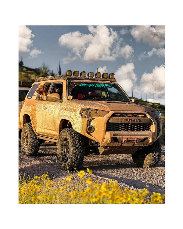 Girls Get Dirty Too! 4.0 Decal 4" x 35" - OFF-ROAD VIXENS CLOTHING CO.