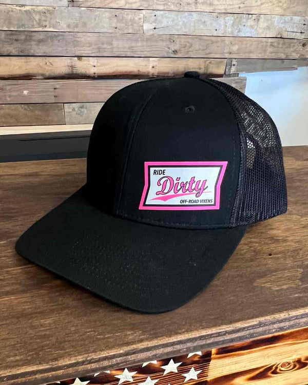 High Life Trucker Hat - Black - OFF-ROAD VIXENS CLOTHING CO.