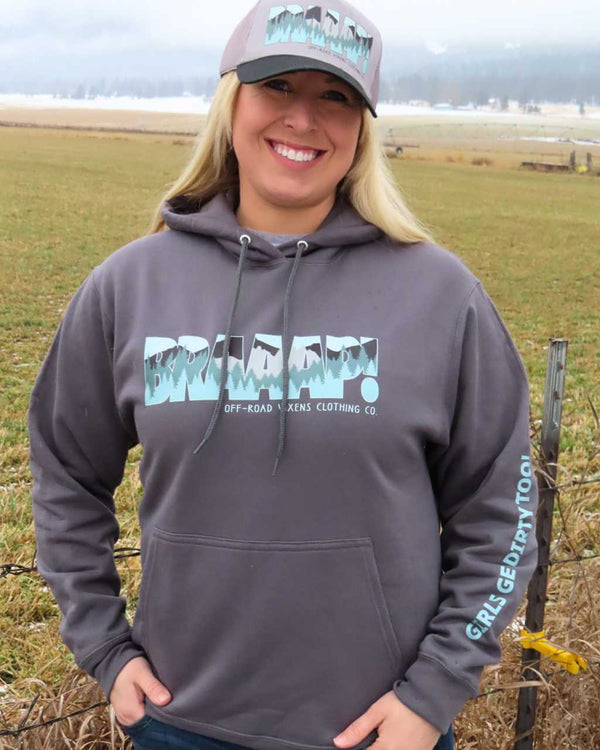 Braaap! Babe Unisex Pullover Hoodie - OFF-ROAD VIXENS CLOTHING CO.