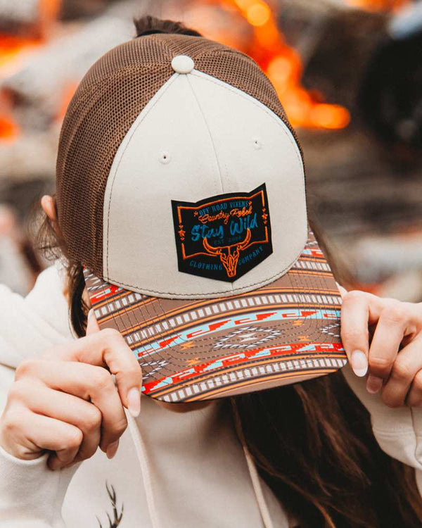 Country Rebel Trucker Hat - OFF-ROAD VIXENS CLOTHING CO.
