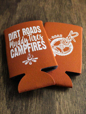 Dirt Roads Slim Can Koozie - Orange - OFF-ROAD VIXENS CLOTHING CO.