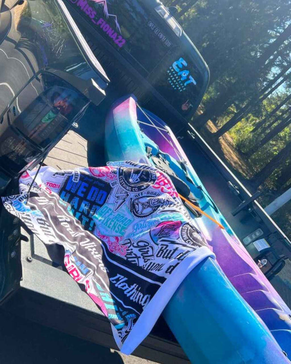 Graffiti Beach Towel - OFF-ROAD VIXENS CLOTHING CO.