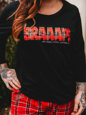 Merry Braaapmas Ladies PJ Top - OFF-ROAD VIXENS CLOTHING CO.