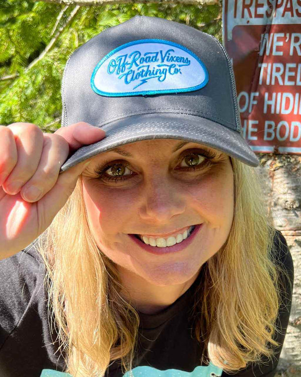 No Fear Trucker - Gray - OFF-ROAD VIXENS CLOTHING CO.