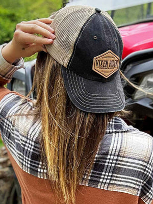 Rebel Dad Hat - Black - OFF-ROAD VIXENS CLOTHING CO.
