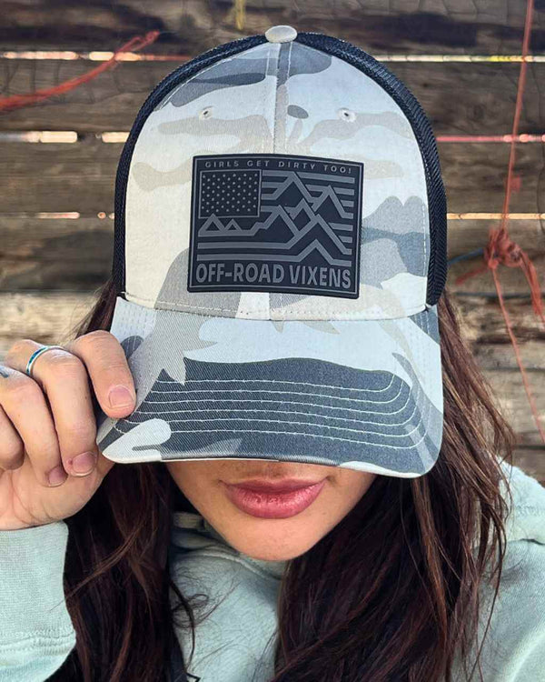 Ride Free Camo Trucker - OFF-ROAD VIXENS CLOTHING CO.