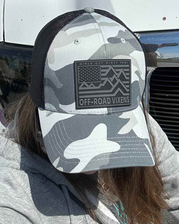 Ride Free Camo Trucker - OFF-ROAD VIXENS CLOTHING CO.