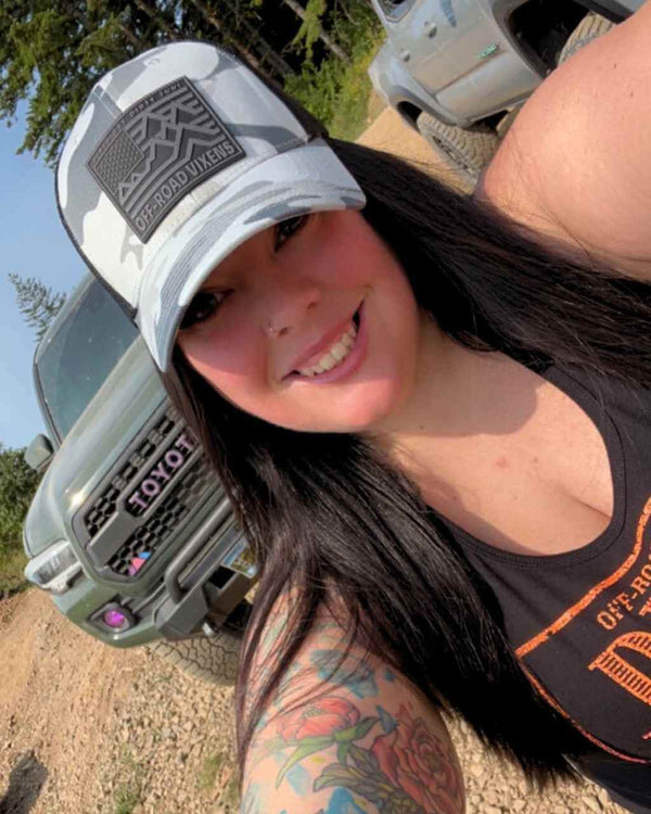 Ride Free Camo Trucker - OFF-ROAD VIXENS CLOTHING CO.