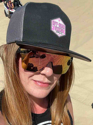 Throttle Therapy Flatbill Trucker Hat - OFF-ROAD VIXENS CLOTHING CO.