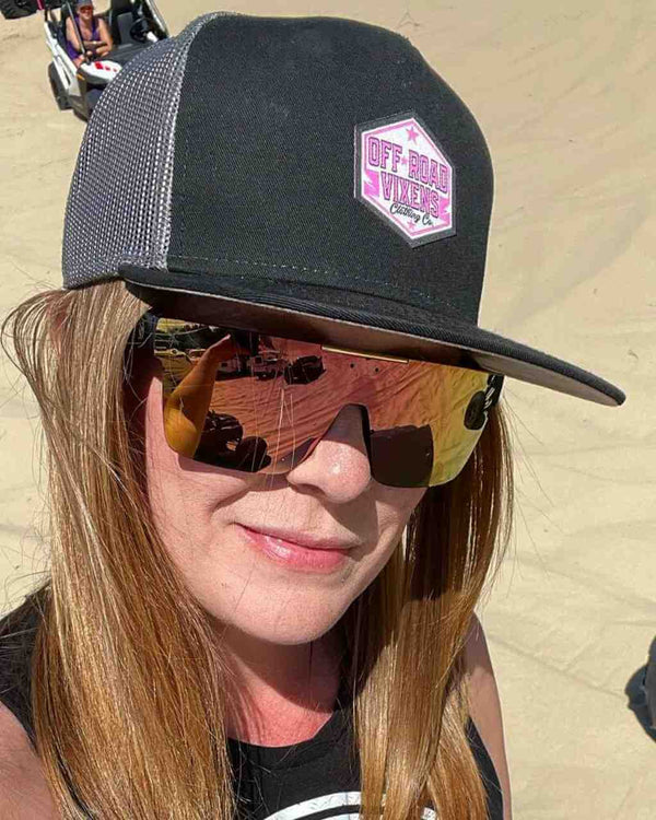 Throttle Therapy Flatbill Trucker Hat - OFF-ROAD VIXENS CLOTHING CO.