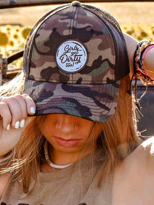 Tornado Low Profile Trucker Hat - Camo - OFF-ROAD VIXENS CLOTHING CO.