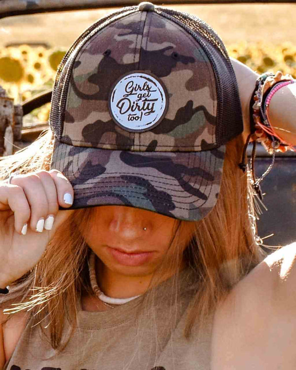 Tornado Low Profile Trucker Hat - Camo - OFF-ROAD VIXENS CLOTHING CO.