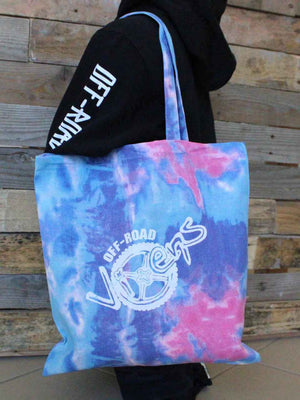 Vixen Outdoor Tie Dye Canvas Tote - Candy - OFF-ROAD VIXENS CLOTHING CO.