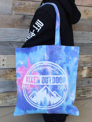 Vixen Outdoor Tie Dye Canvas Tote - Candy - OFF-ROAD VIXENS CLOTHING CO.