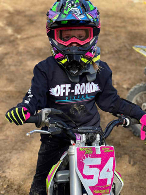 Youth Hell on Wheels Crewneck Pullover - OFF-ROAD VIXENS CLOTHING CO.