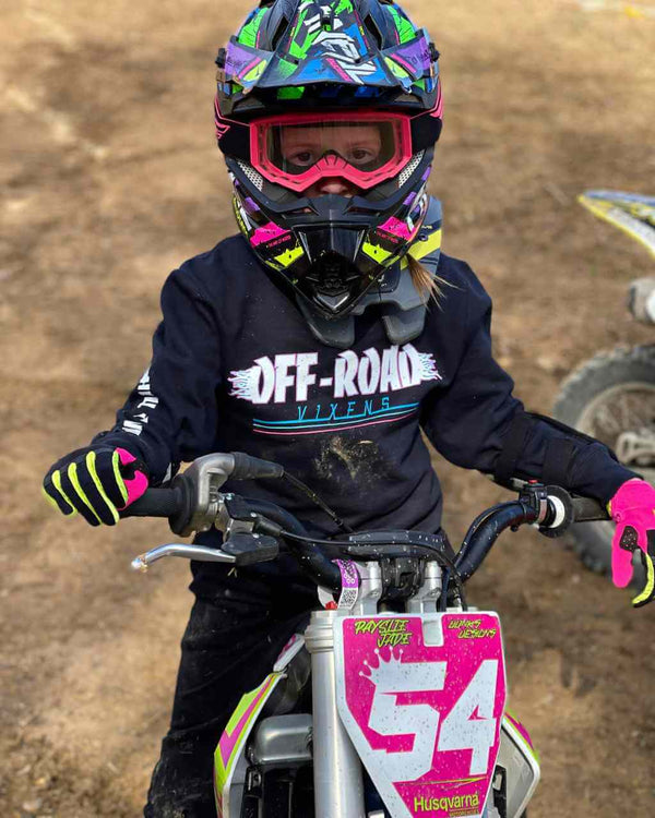 Youth Hell on Wheels Crewneck Pullover - OFF-ROAD VIXENS CLOTHING CO.