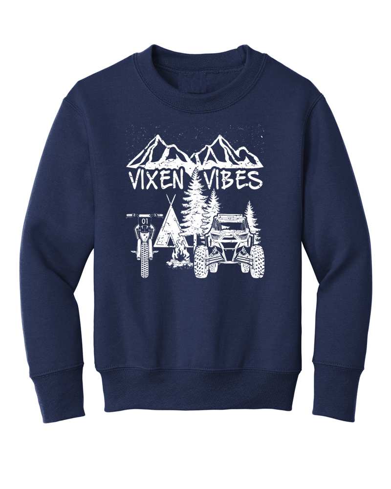 Youth Vixen Vibes Crewneck – OFF-ROAD VIXENS CLOTHING CO.