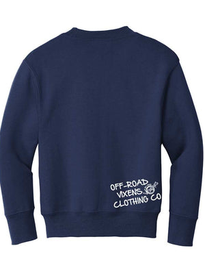 Youth Vixen Vibes Crewneck - OFF-ROAD VIXENS CLOTHING CO.
